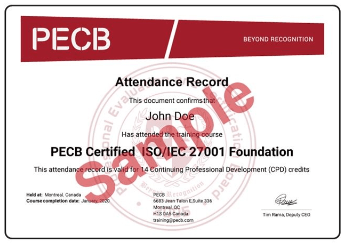 31 CPD associés à votre formation PECB ISO 31000 Lead Risk Manager