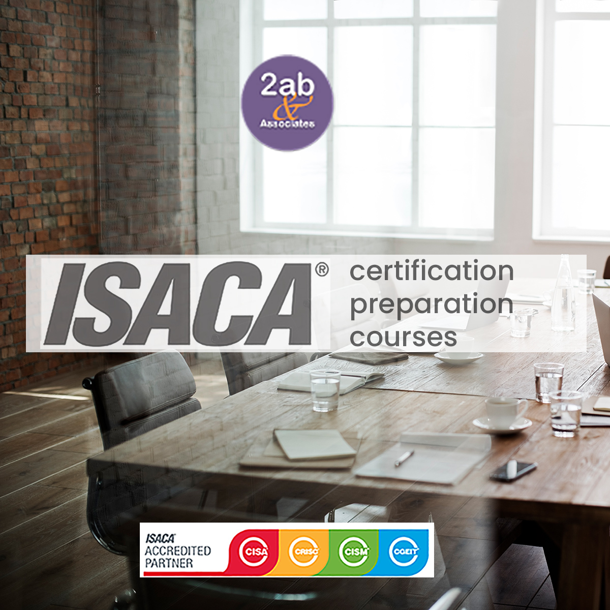 2AB & Associates ISACA certification All our accredited training